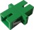 Zielony adapter światłowodowy