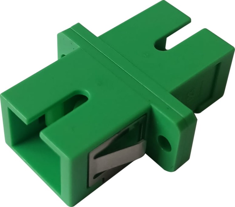 Zielony adapter światłowodowy