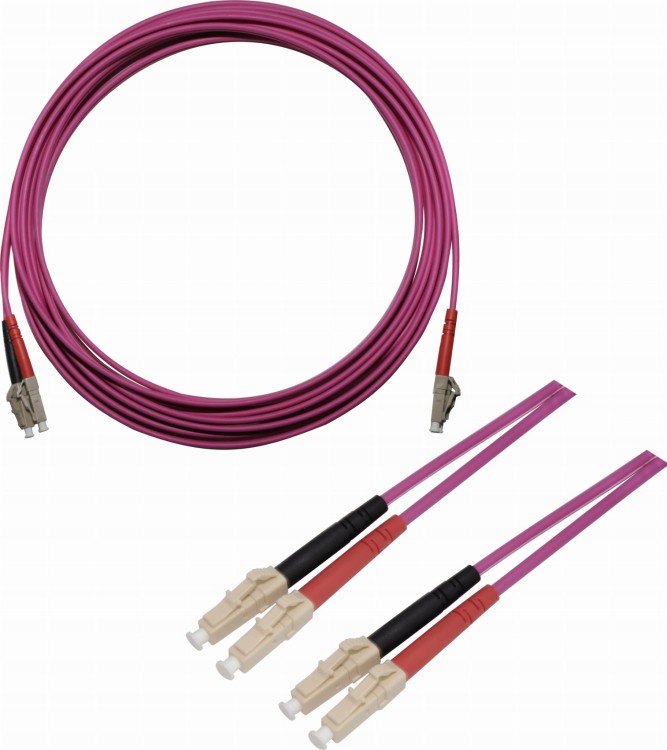 Multimodowy Patchcord Światłowodowy LC-LC MM OM4 dx 2.8mm