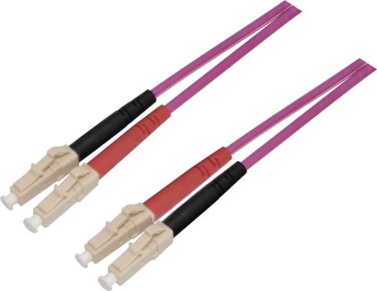 Multimodowy Patchcord Światłowodowy LC-LC MM OM4 dx 2.8mm -  złącza